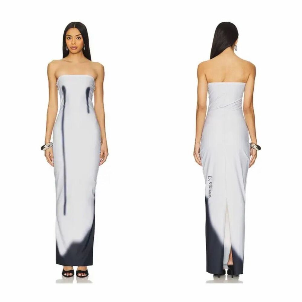 DI PETSA Wet Drip Dress in Grey Size XS $655